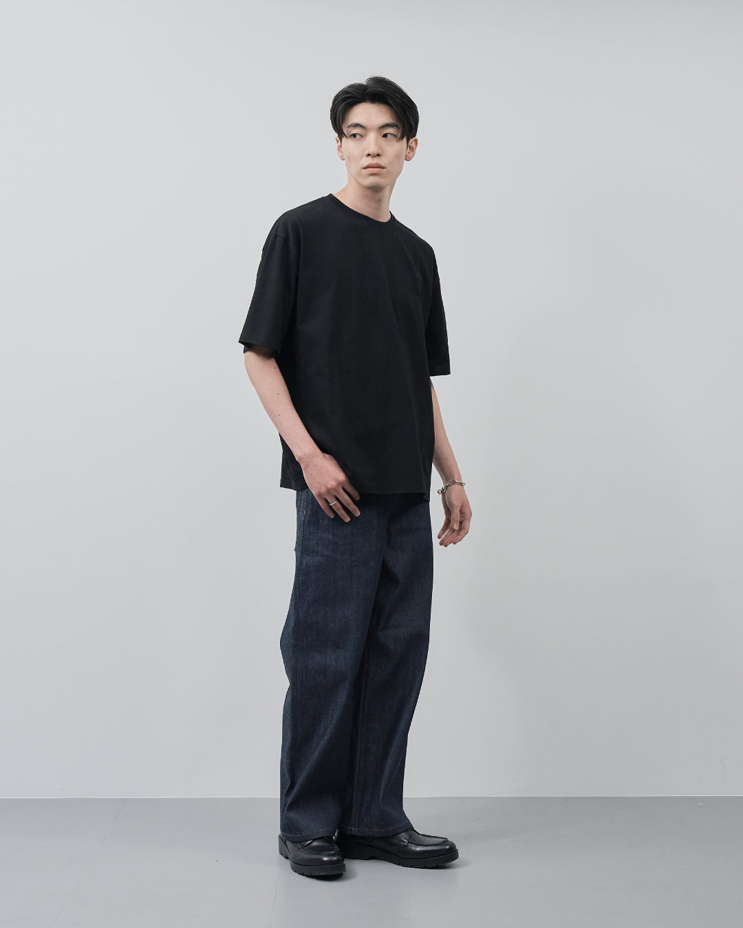 Pack S/S Tee -white×black-