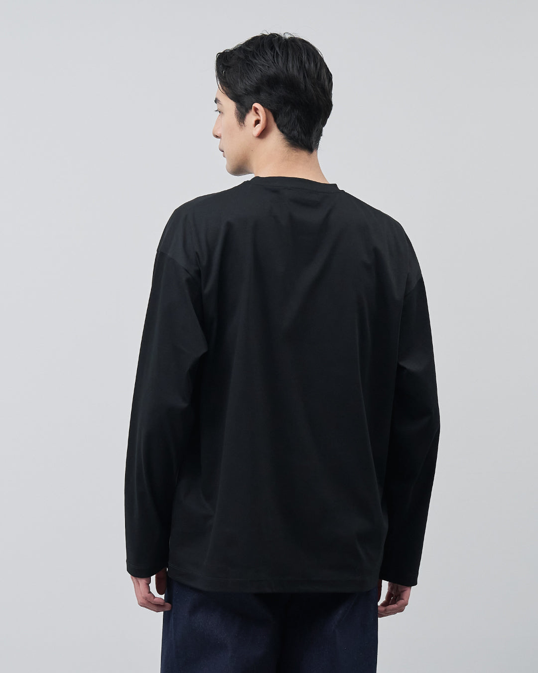 ARBINI Cotton L/S Tee -black-