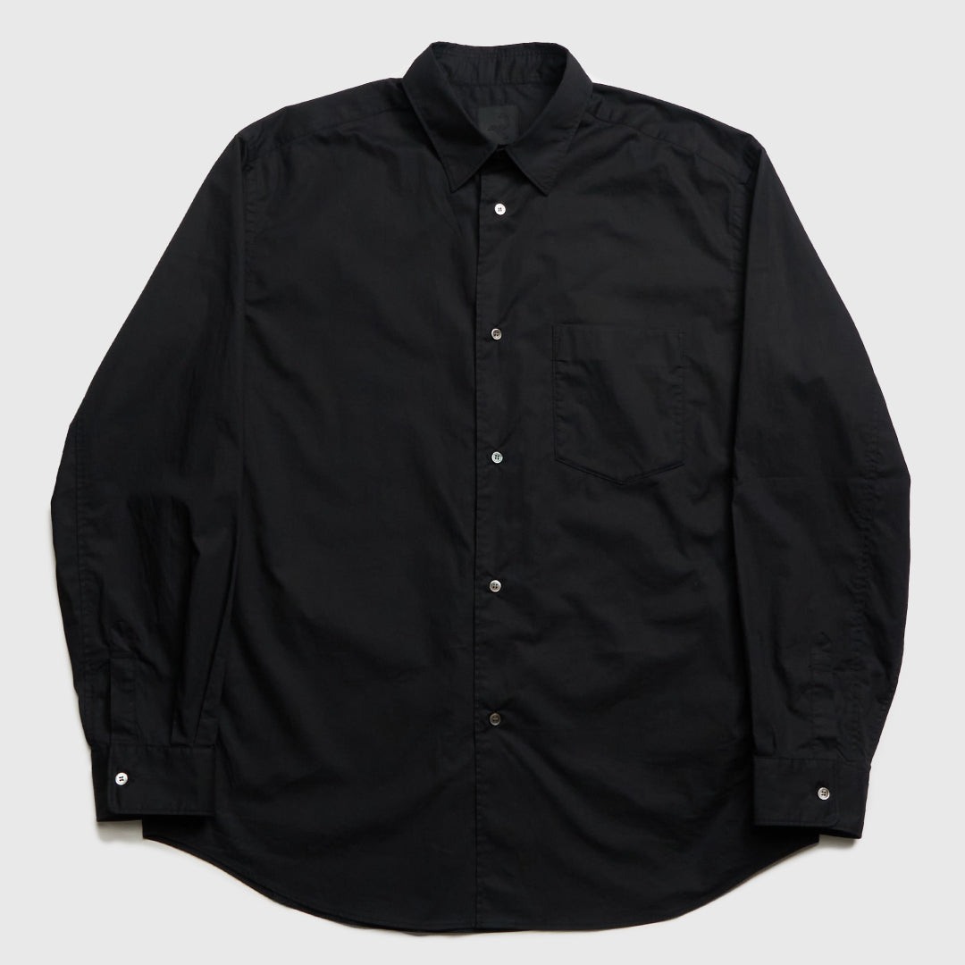 Relaxed Fit L/S Shirt -black-