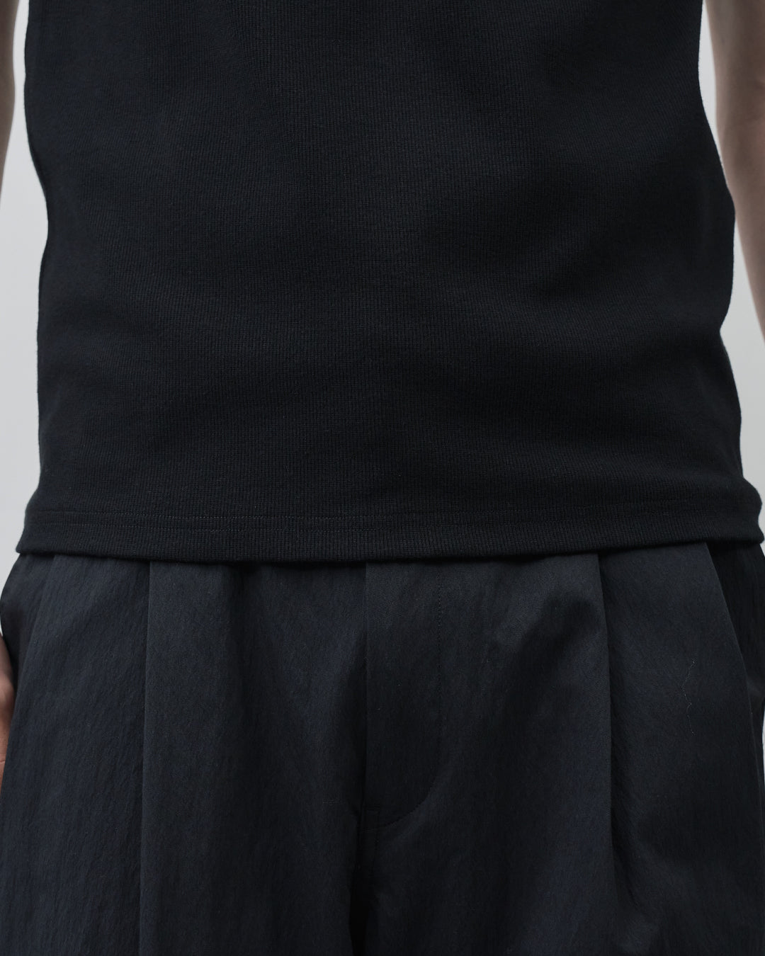 Pack Tank Top -white×black-