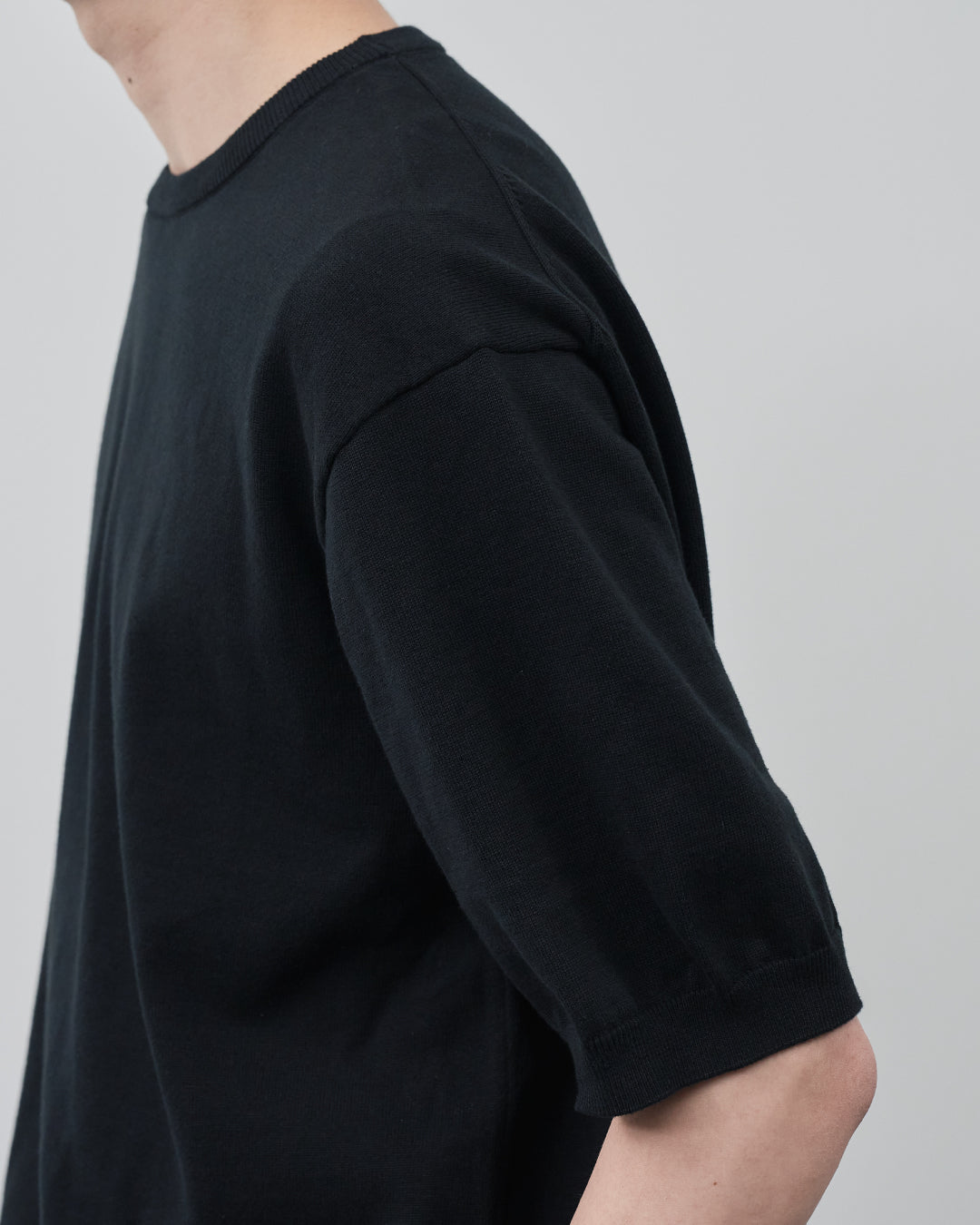 S/S Dry Knit Tee -black-
