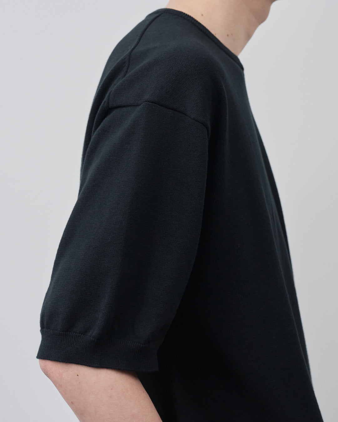 S/S Dry Knit Tee -black-