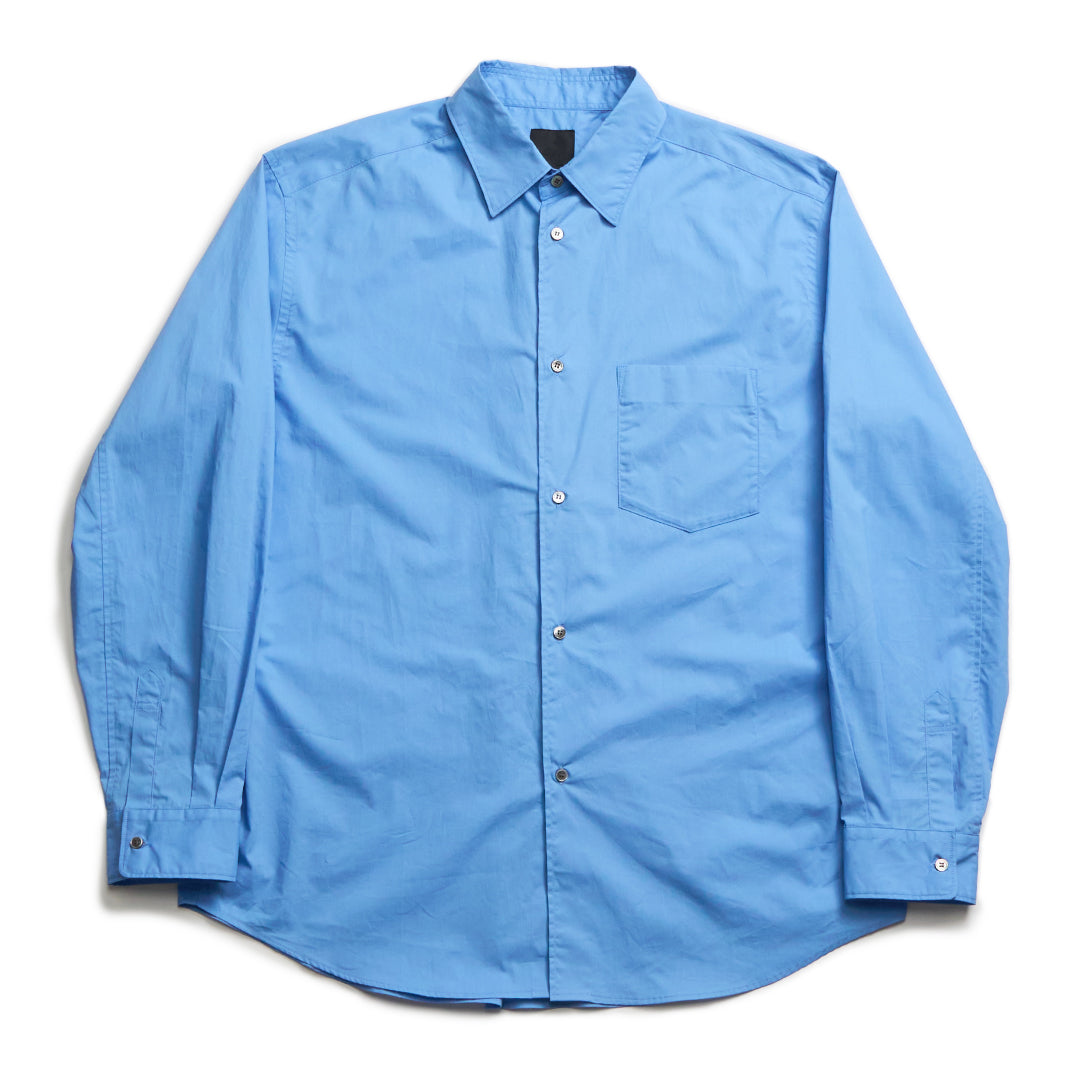 Relaxed Fit L/S Shirt -blue-