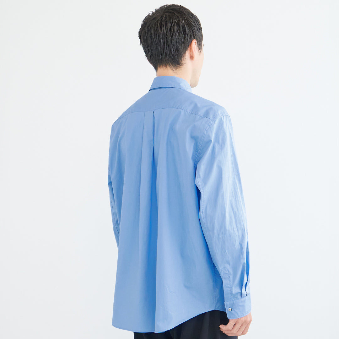 Relaxed Fit L/S Shirt -blue-