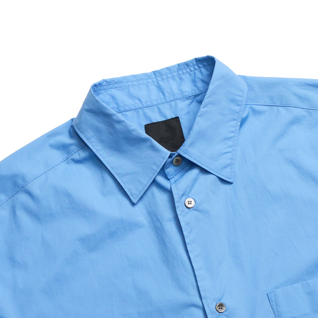 Relaxed Fit L/S Shirt -blue-