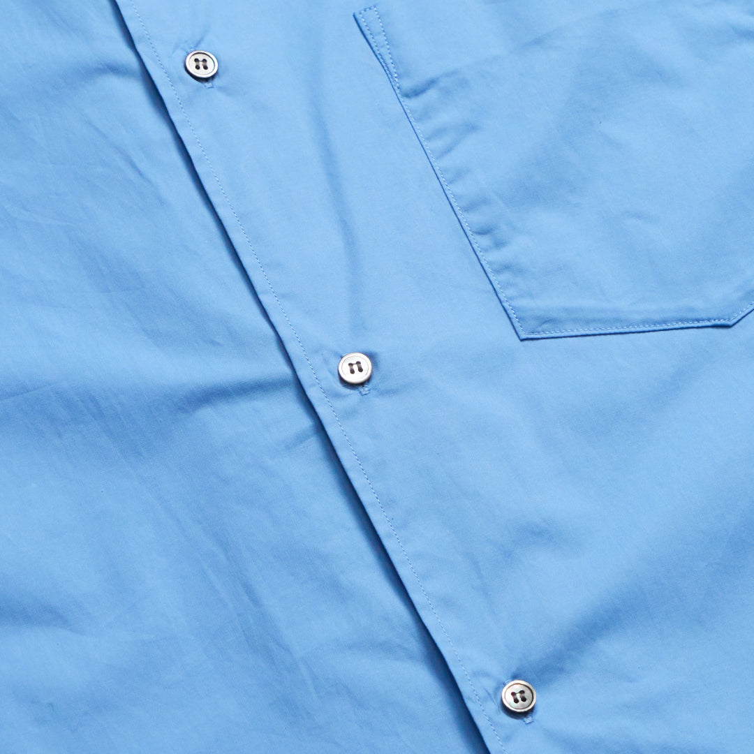 Relaxed Fit L/S Shirt -blue-