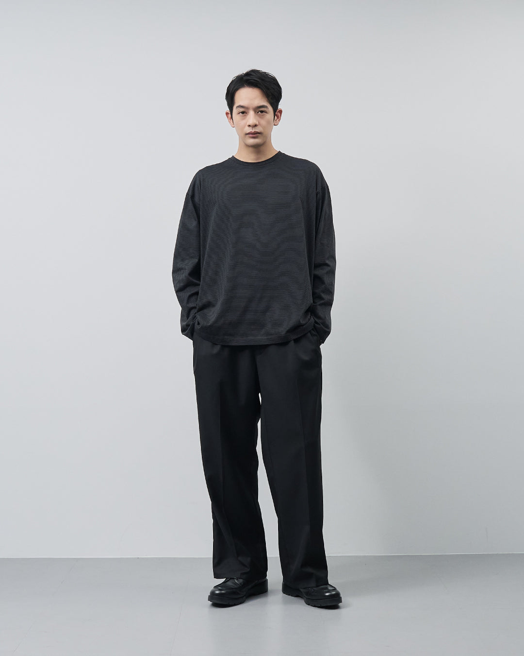 ARBINI Cotton L/S Tee -border-