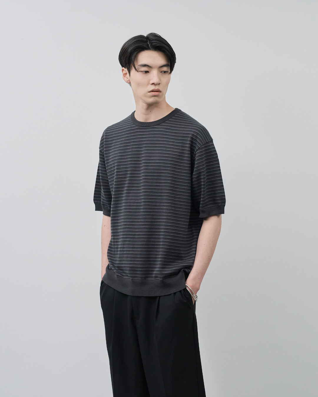 S/S Dry Knit Tee -border-