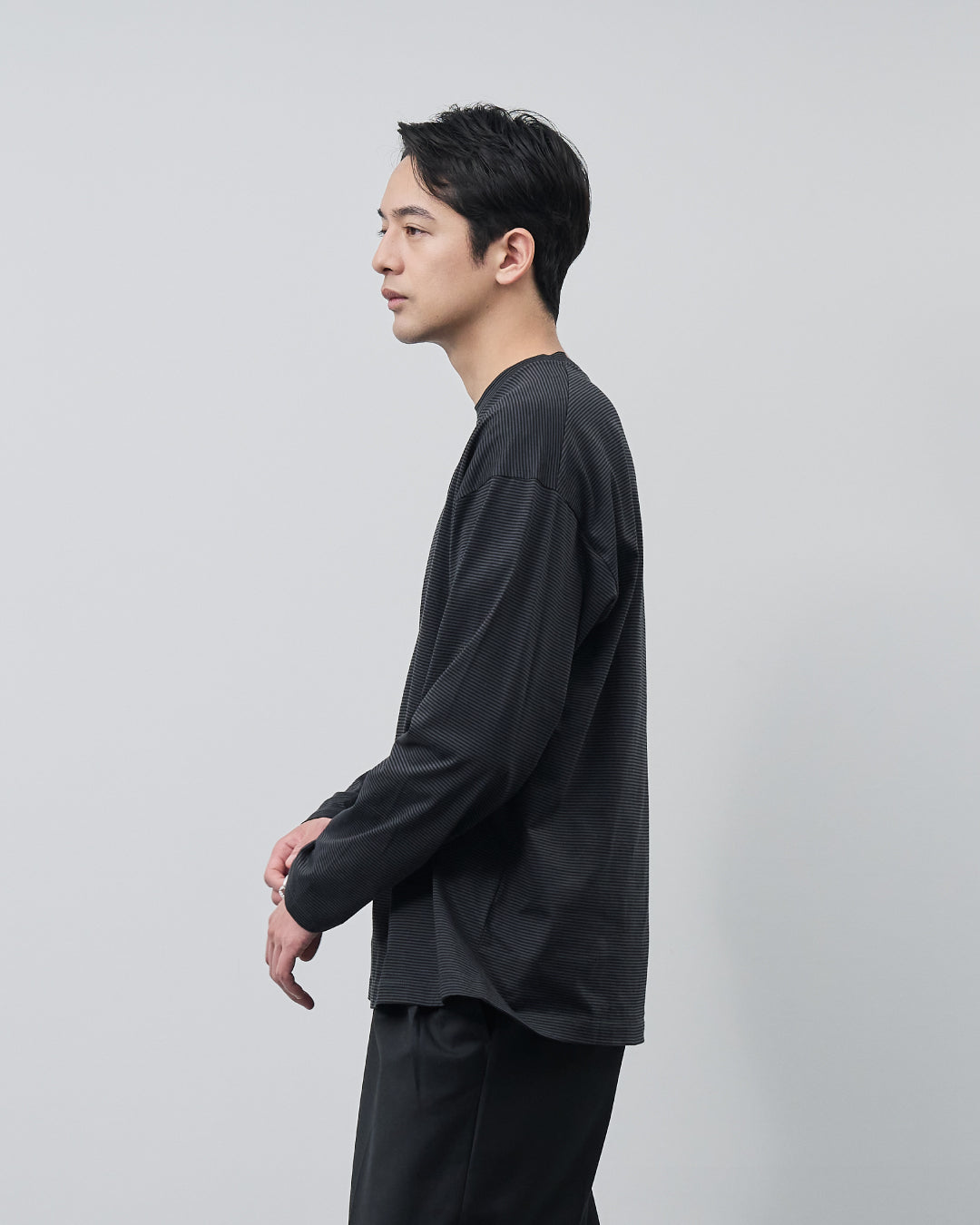 ARBINI Cotton L/S Tee -border-