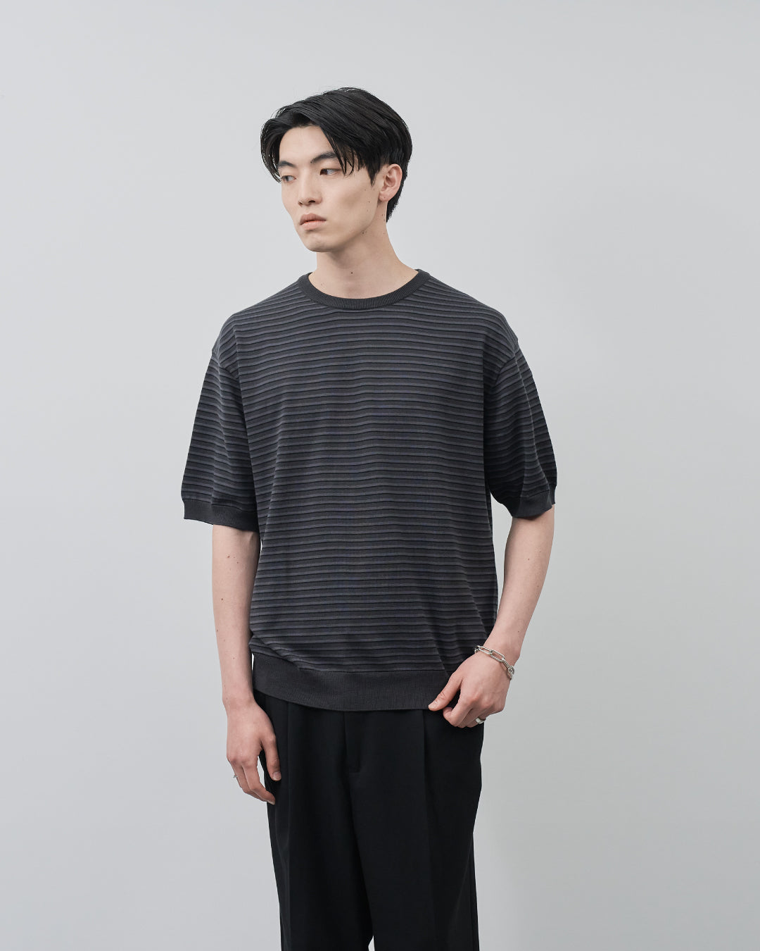 S/S Dry Knit Tee -border-