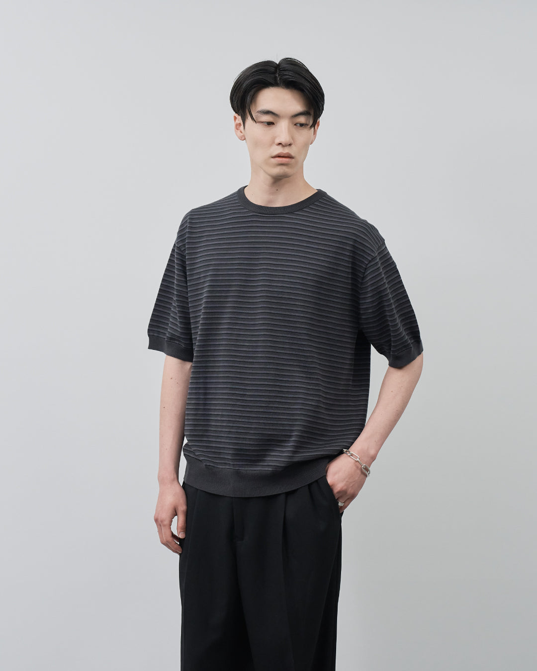 S/S Dry Knit Tee -border-