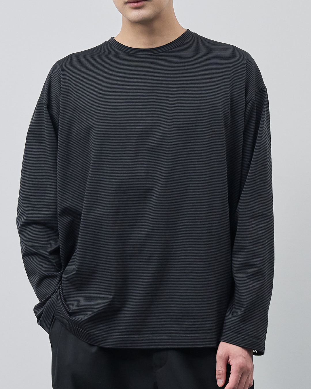 ARBINI Cotton L/S Tee -border-