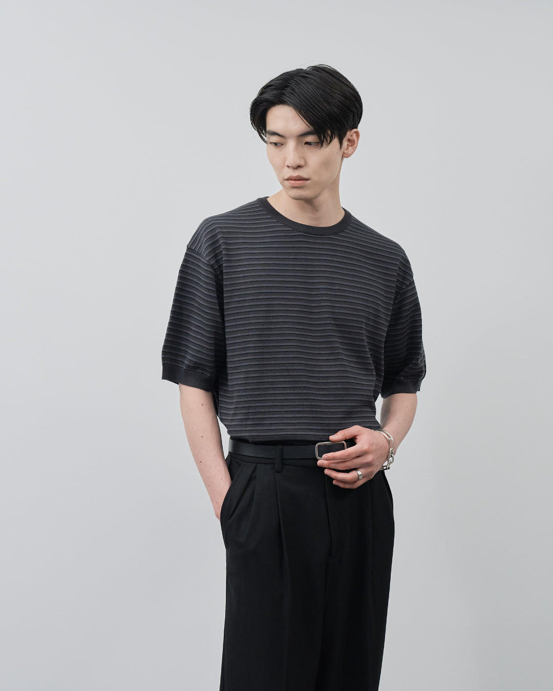 S/S Dry Knit Tee -border-