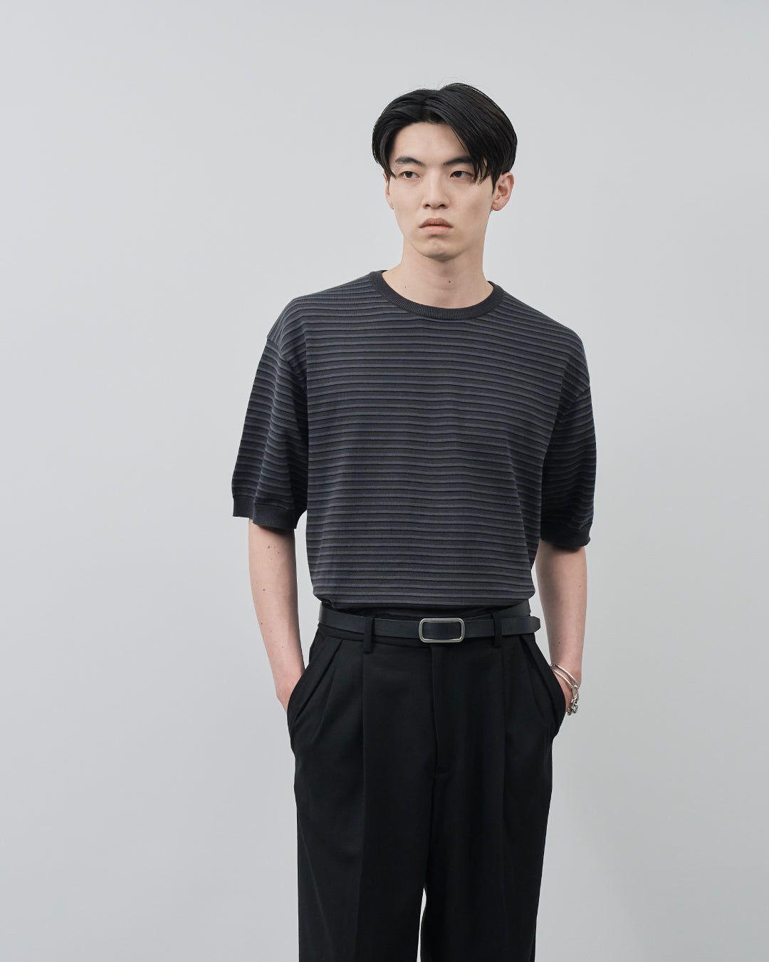 S/S Dry Knit Tee -border-