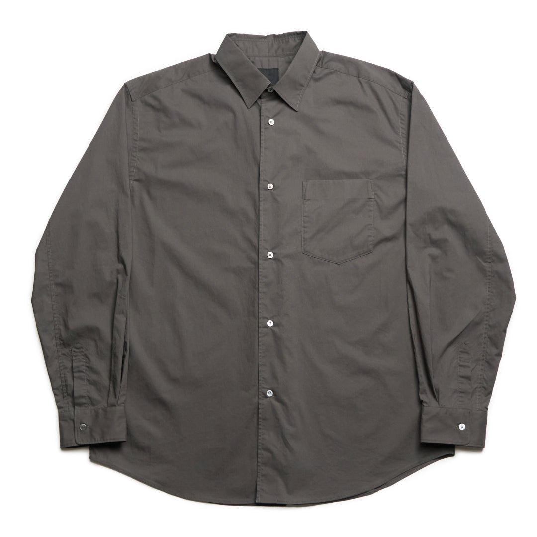 Relaxed Fit L/S Shirt -chacoal gray-