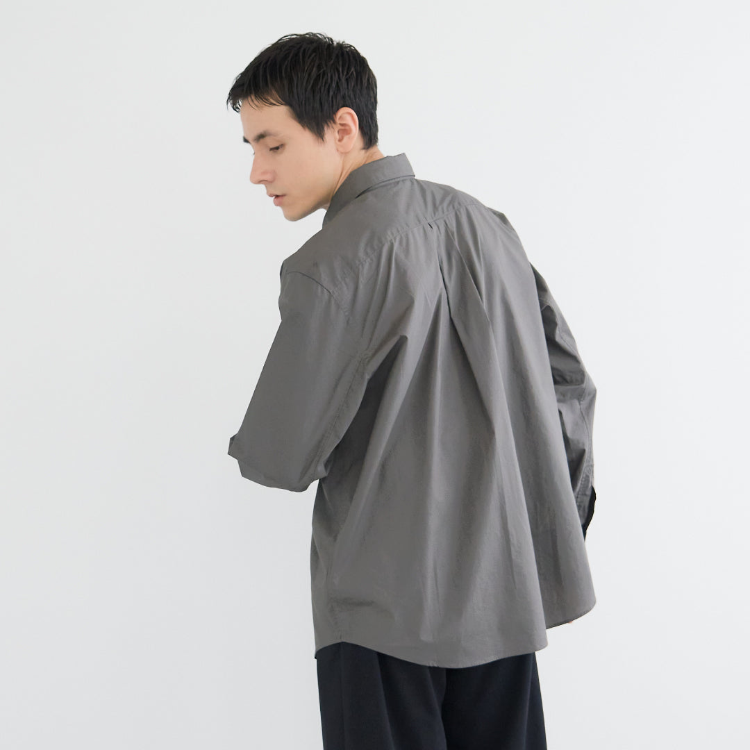 Relaxed Fit L/S Shirt -chacoal gray-