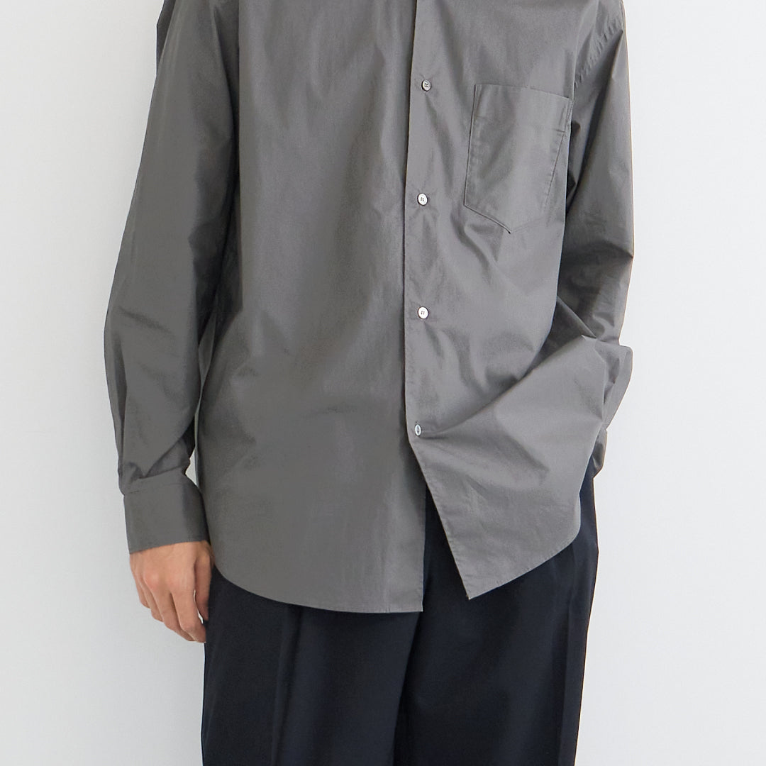 Relaxed Fit L/S Shirt -chacoal gray-