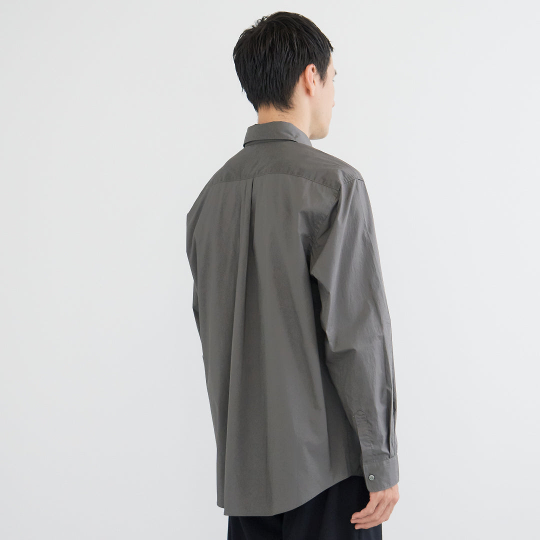 Relaxed Fit L/S Shirt -chacoal gray-