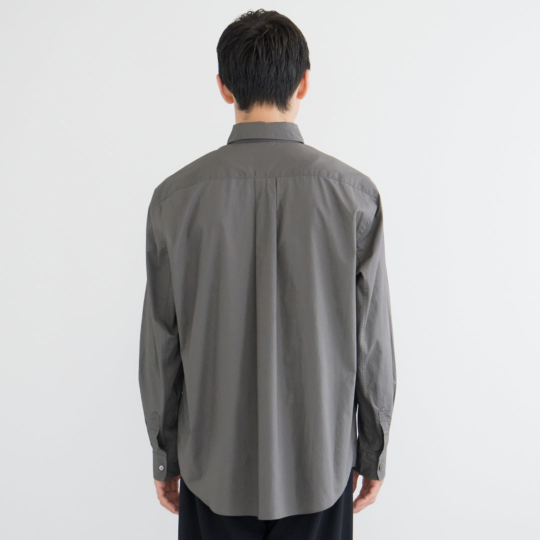 Relaxed Fit L/S Shirt -chacoal gray-