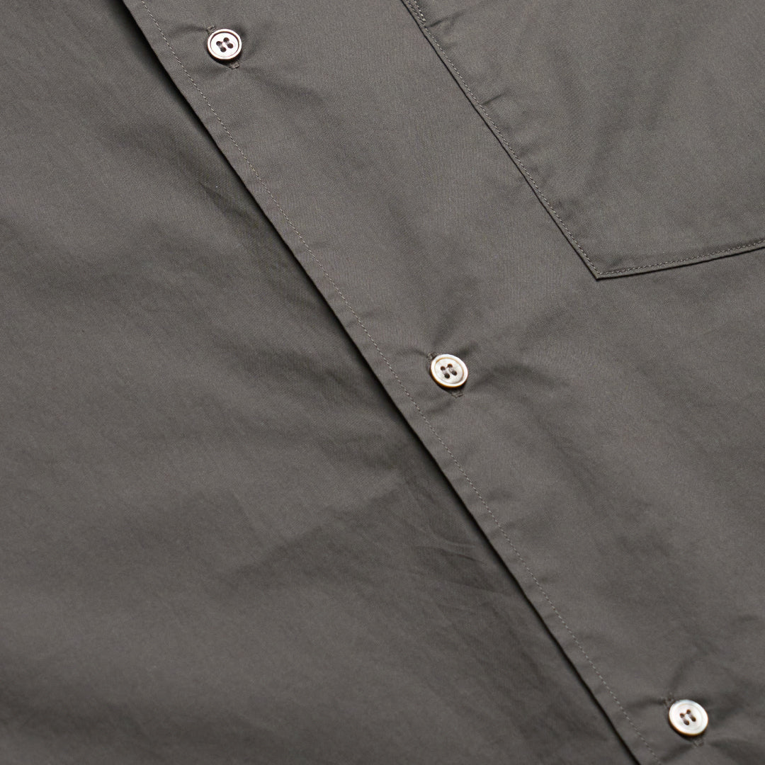 Relaxed Fit L/S Shirt -chacoal gray-