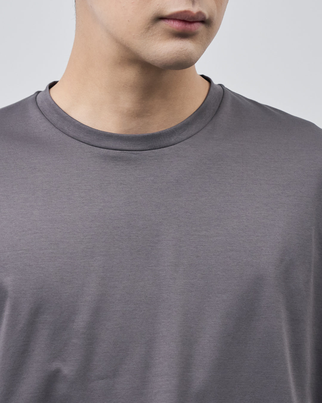 ARBINI Cotton L/S Tee -charcoal-