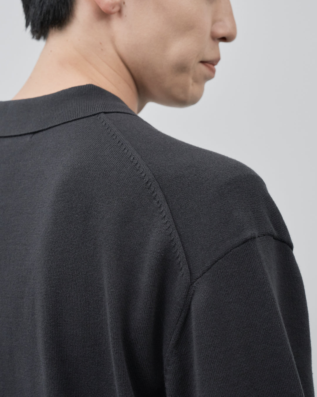 S/S Dry Knit Polo -charcoal-