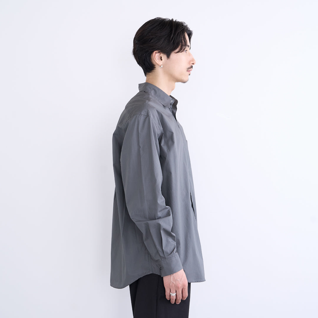 Relaxed Fit L/S Shirt -chacoal gray-