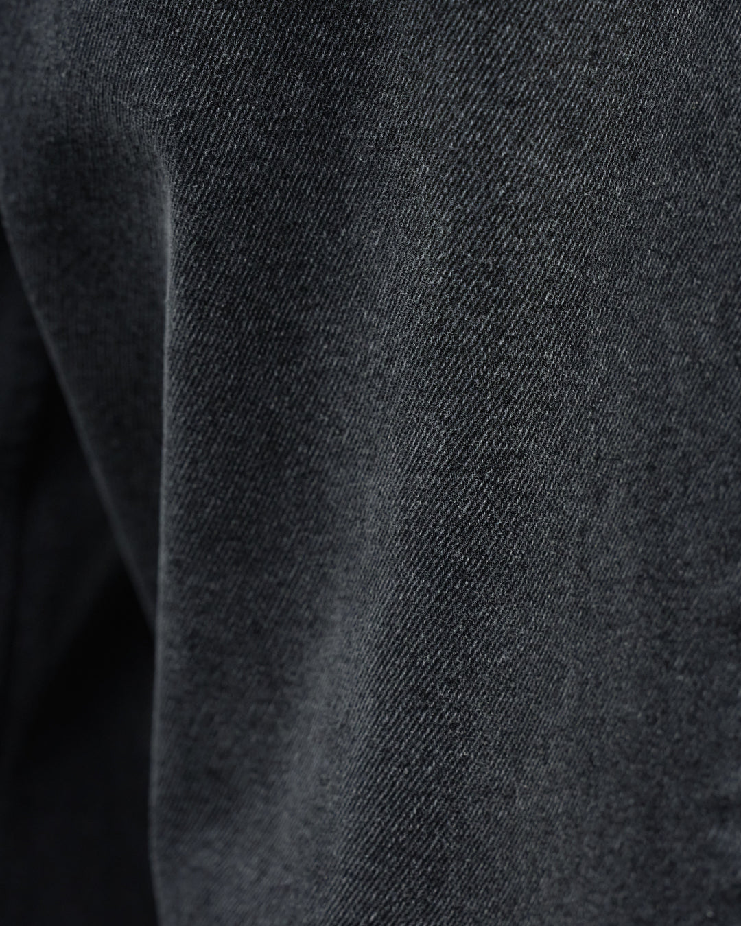 Straight Denim Pants -fade black-