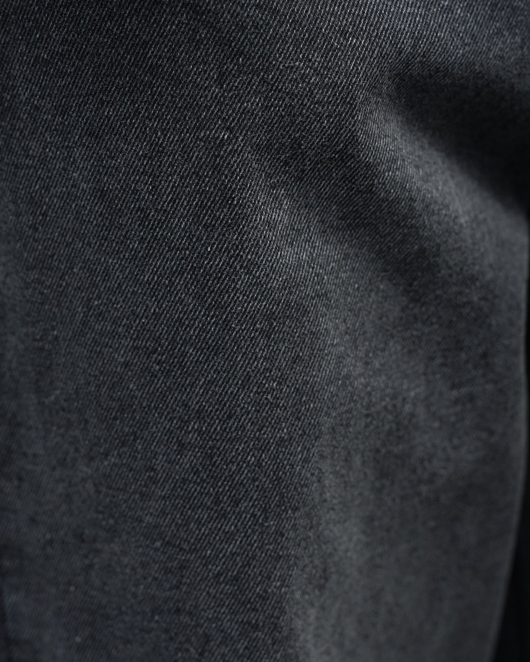 Straight Denim Pants -fade black-
