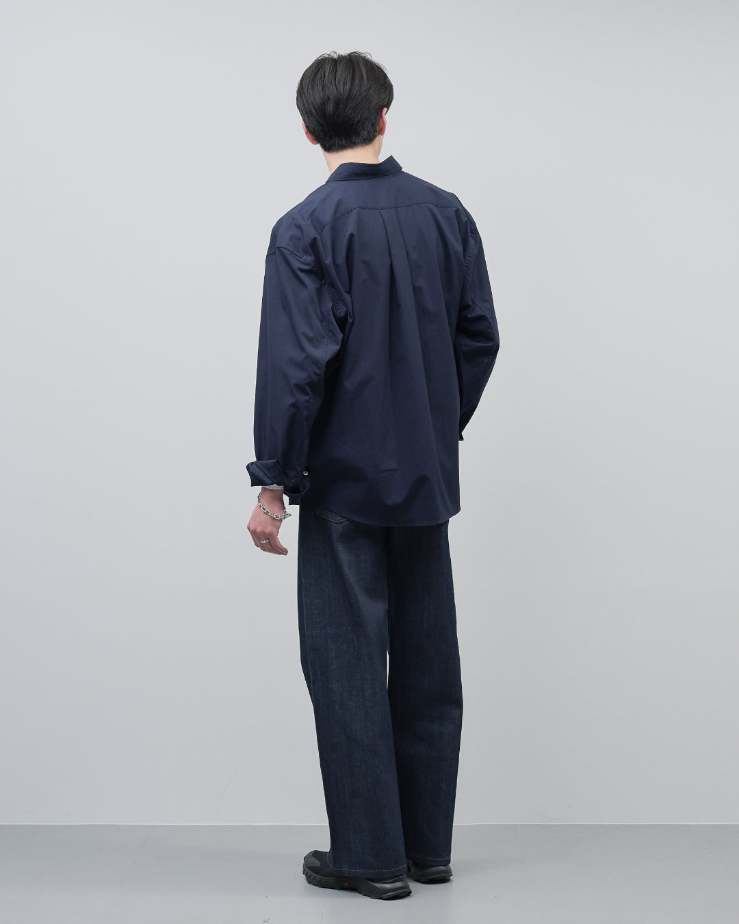 Straight Denim Pants -indigo-
