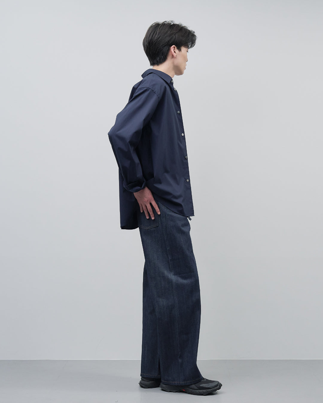 Straight Denim Pants -indigo-