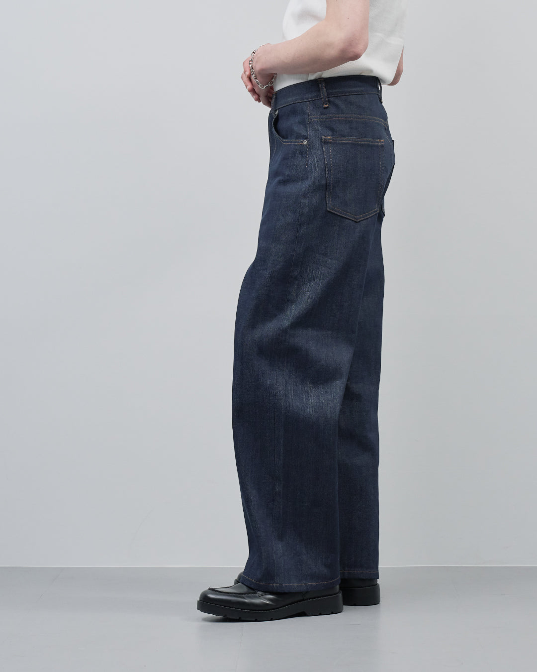 Straight Denim Pants -indigo-
