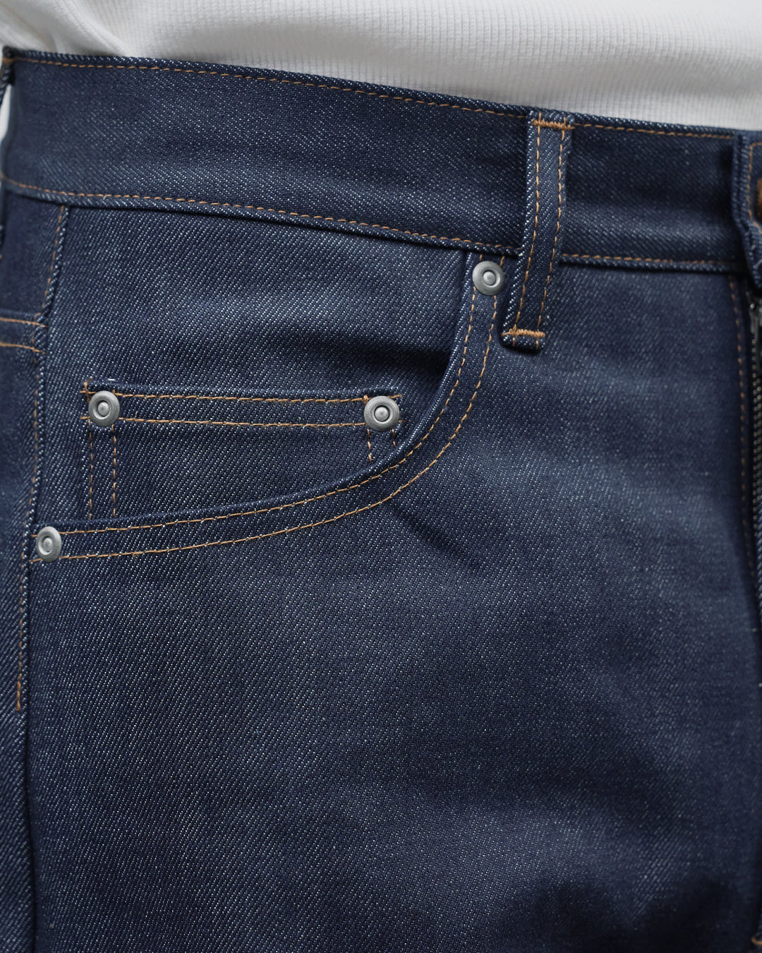 Straight Denim Pants -indigo-