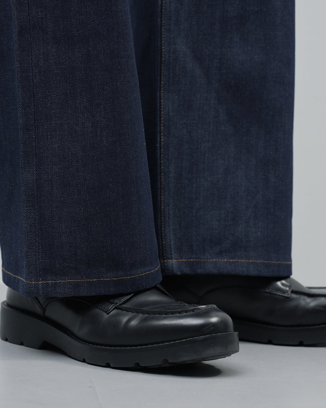 Straight Denim Pants -indigo-