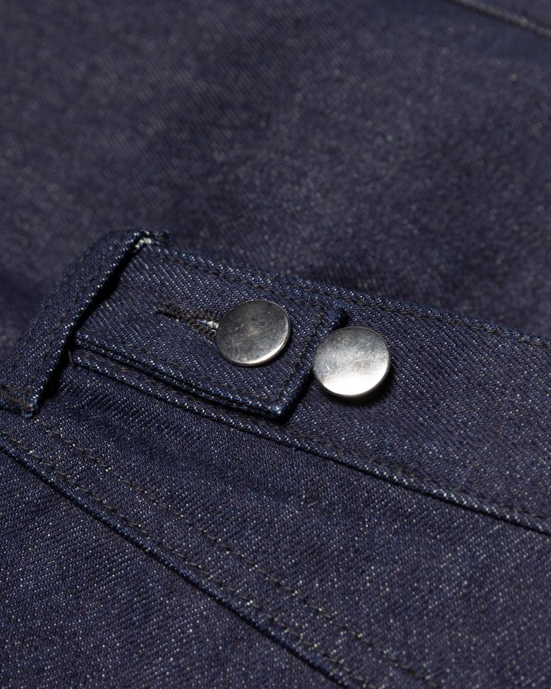 Wide Straight Denim Pants -indigo-