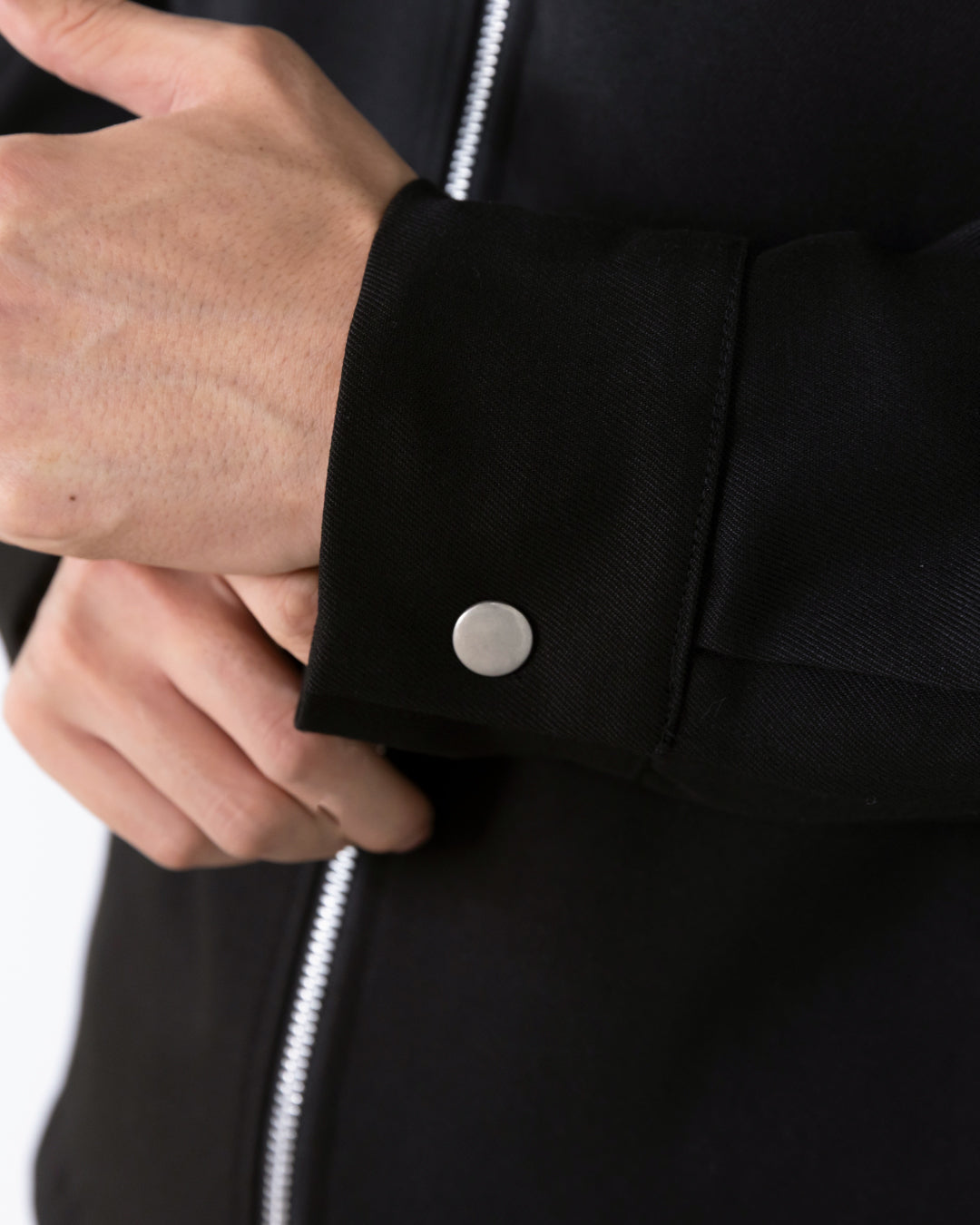 Double Zip Drizzler Jacket -black-