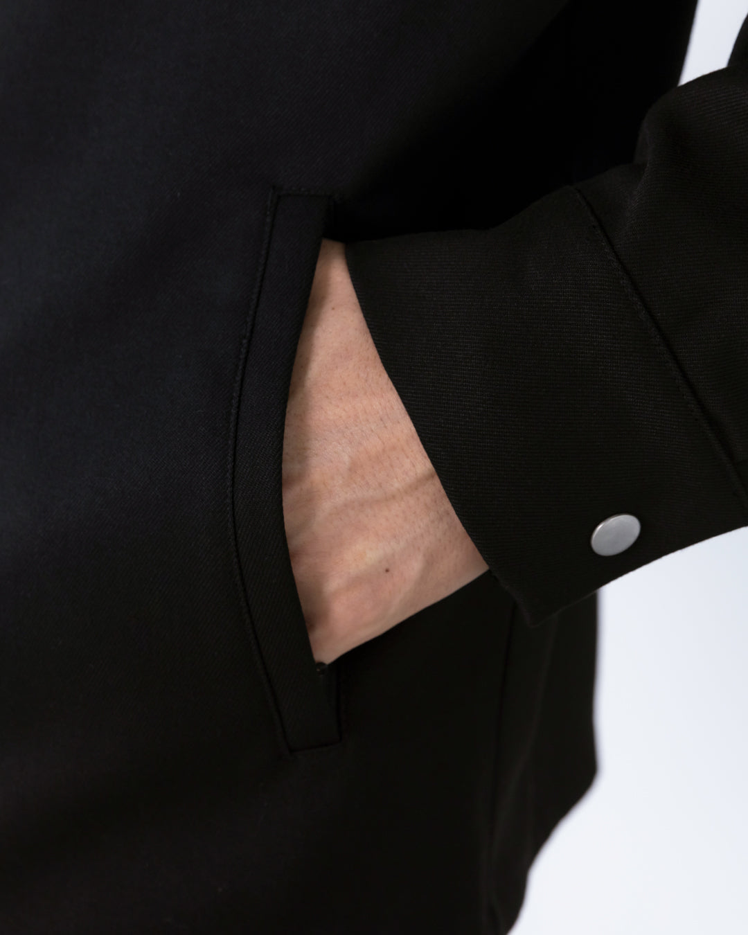 Double Zip Drizzler Jacket -black-