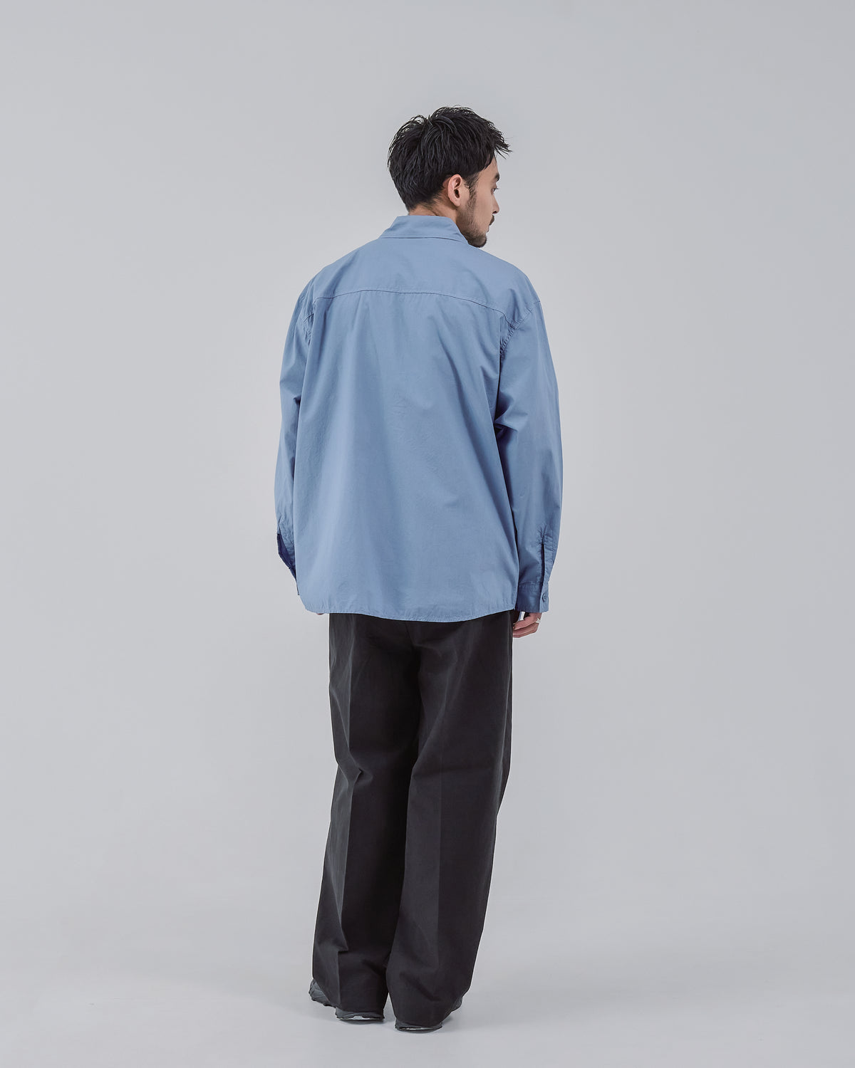 Garment Dyed L/S Shirt -blue-(20)