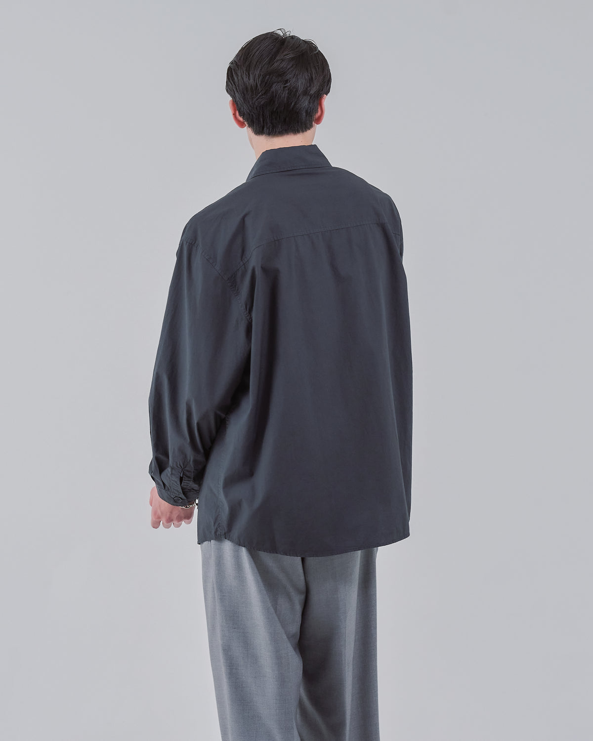 Garment Dyed L/S Shirt -charcoal-(12)