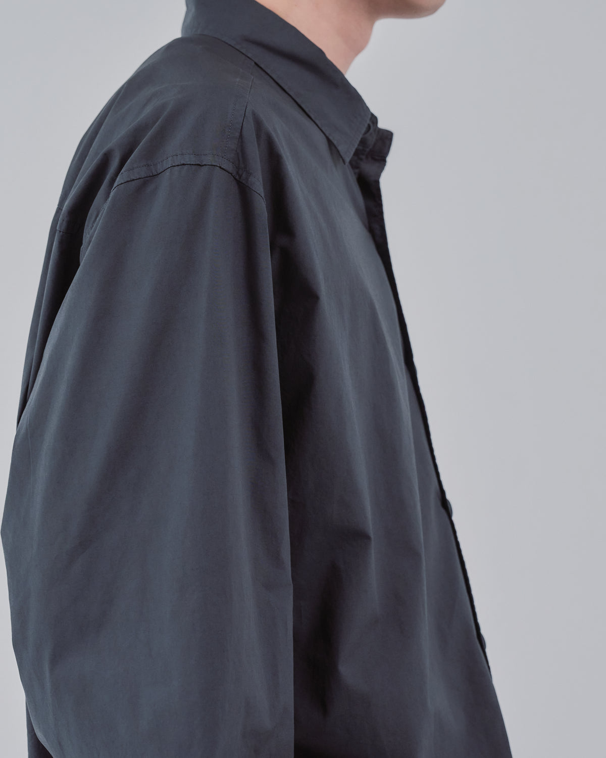 Garment Dyed L/S Shirt -charcoal-(5)