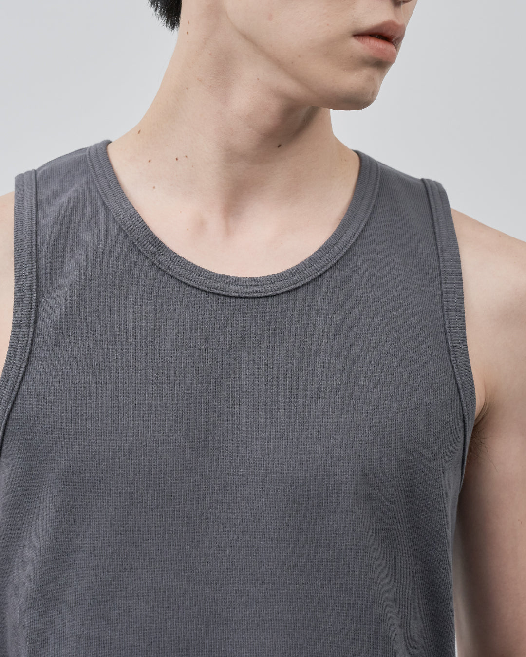 Pack Tank Top -greige×charcoal-