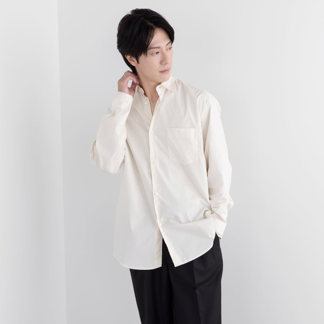 Relaxed Fit L/S Shirt -ivory-