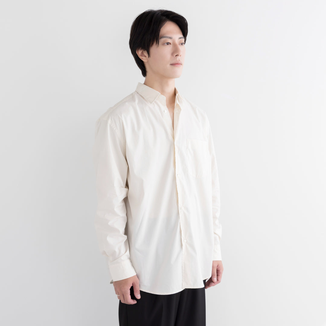 Relaxed Fit L/S Shirt -ivory-