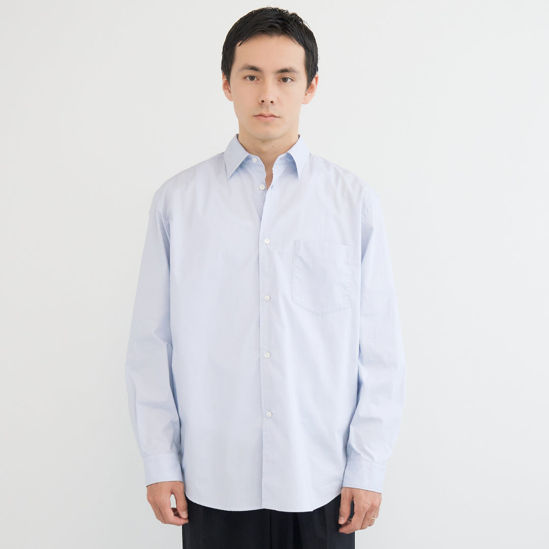 Relaxed Fit L/S Shirt -light blue-