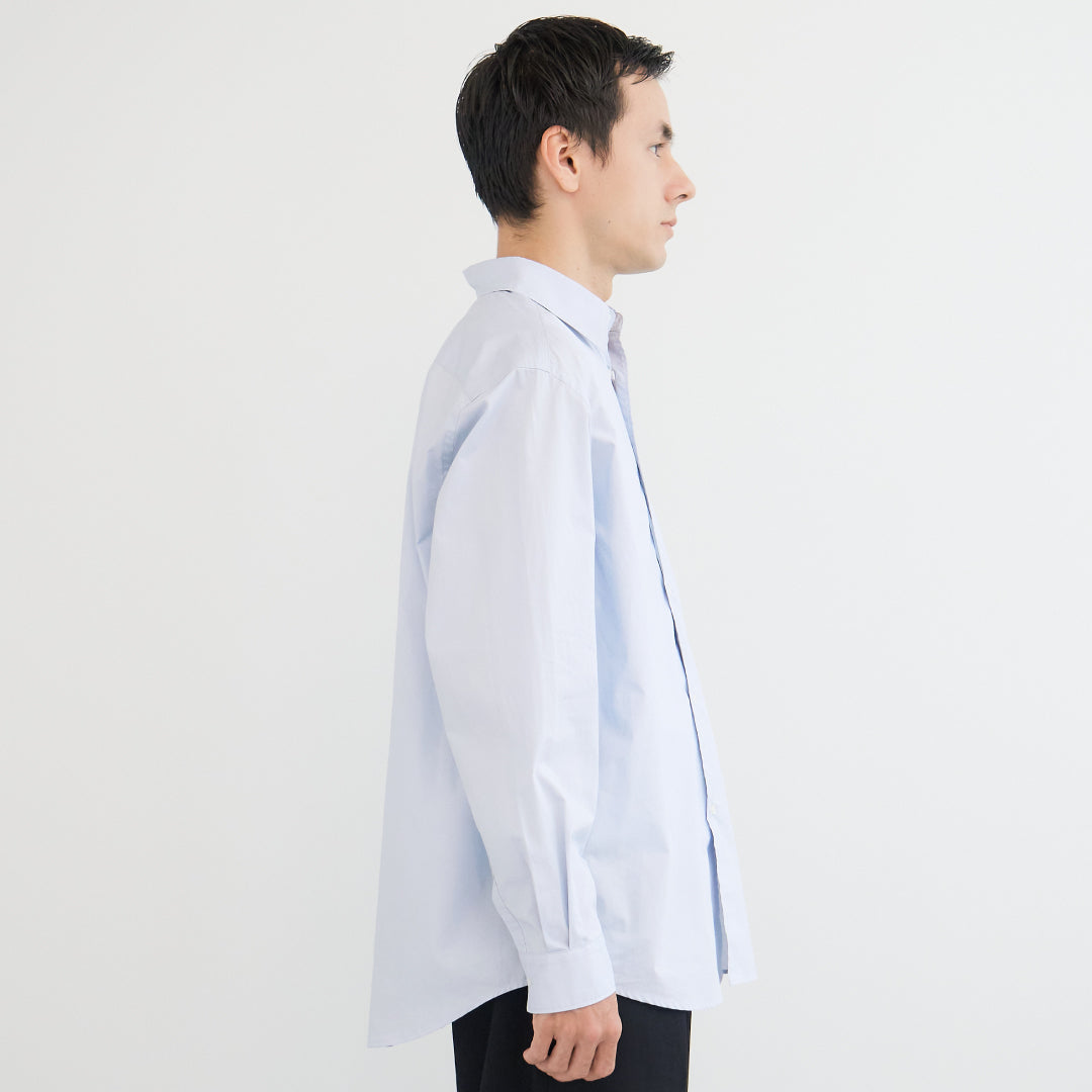 Relaxed Fit L/S Shirt -light blue-