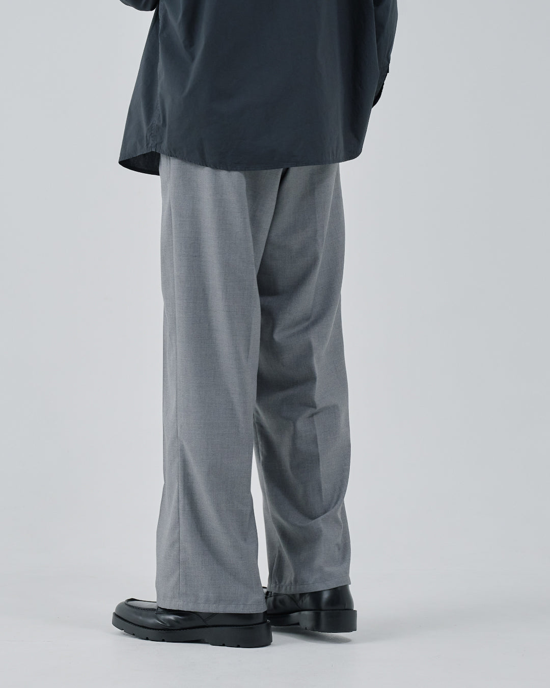 2Tuck Wide Slacks -light gray-