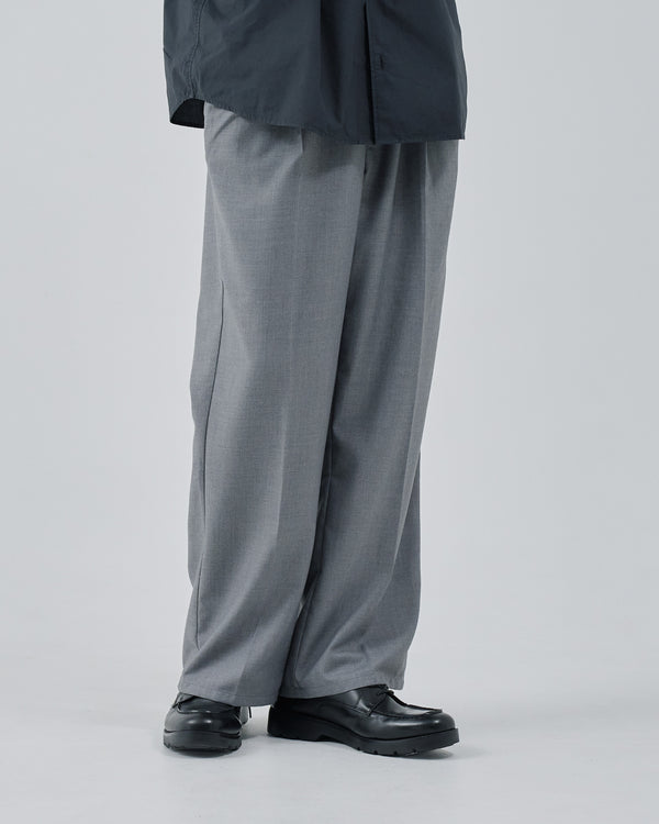 2Tuck Wide Slacks -light gray-