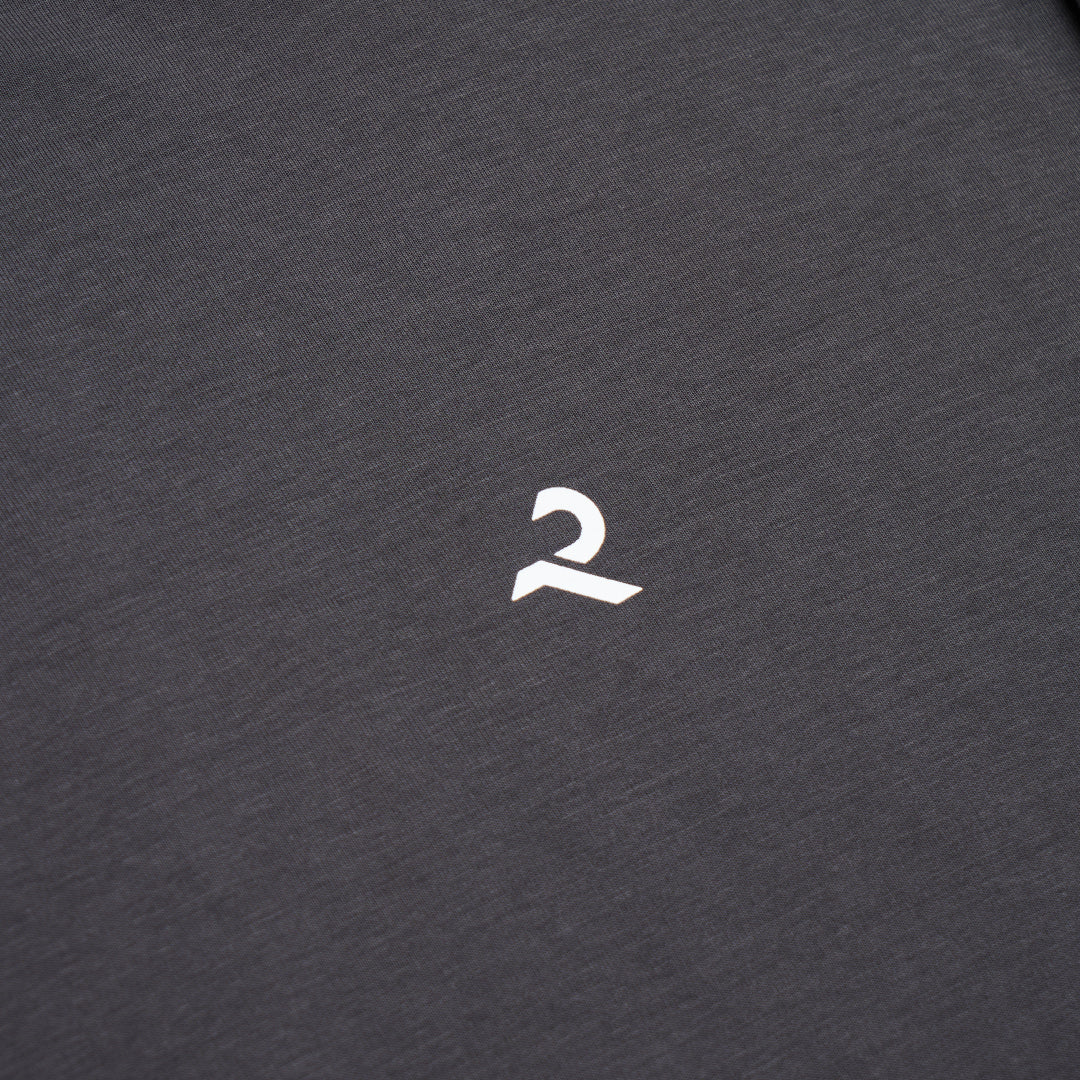 L/S Tee "WAVE" -chacoal gray-