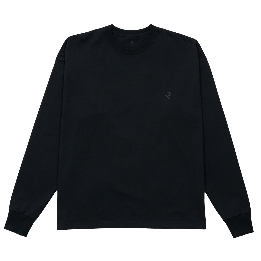 L/S Tee "Moire" - black