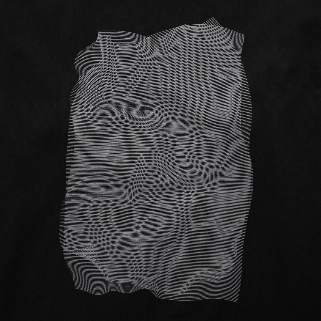 L/S Tee "Moire" - black